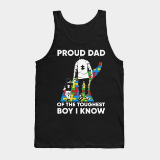 Dad Puzzle Autism Awareness Gift for Birthday, Mother's Day, Thanksgiving, Christmas Tank Top